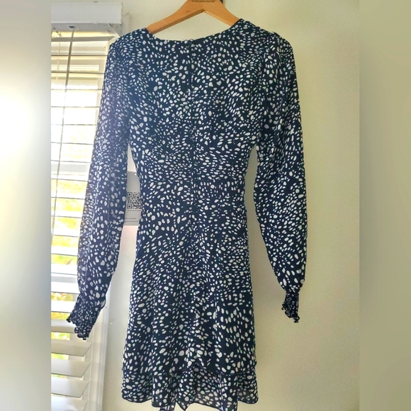 Navy and white patterned dress - Picture 5 of 6